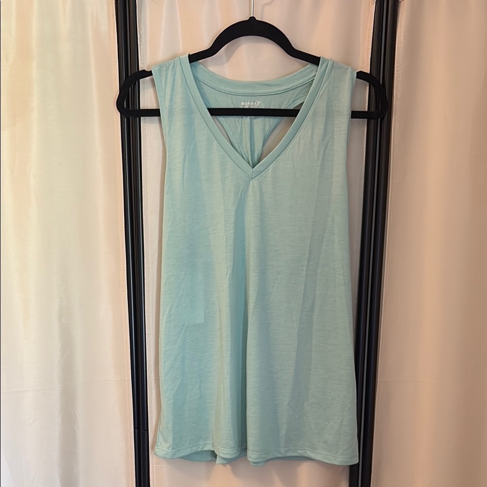 Old Navy Green Sleeveless Tank Top V-Neck